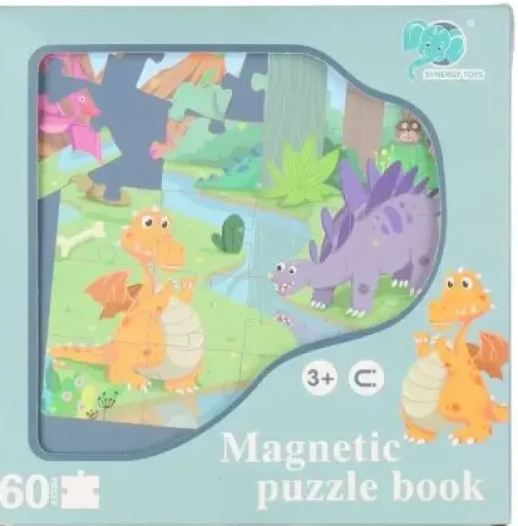 Magneettinen palapelikirja dinot 60 pal