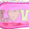 Meikkipussi love pinkki 22cm