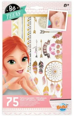 Metallinhohtoiset tatuoinnit 75kpl