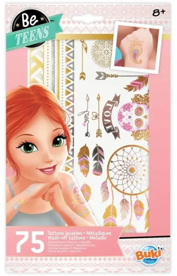 Metallinhohtoiset tatuoinnit 75kpl