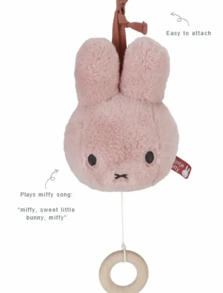 Miffy fluffy soittorasia pinkki