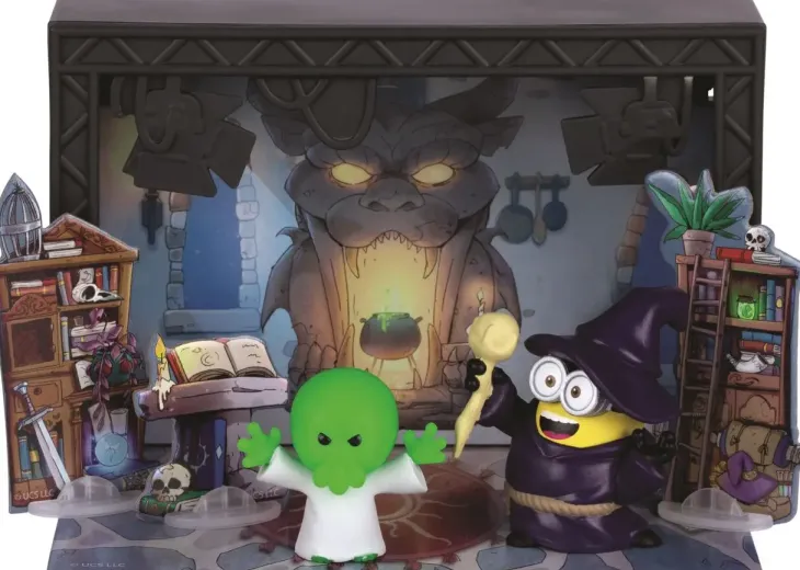 Minions monsters wizards lair stage set