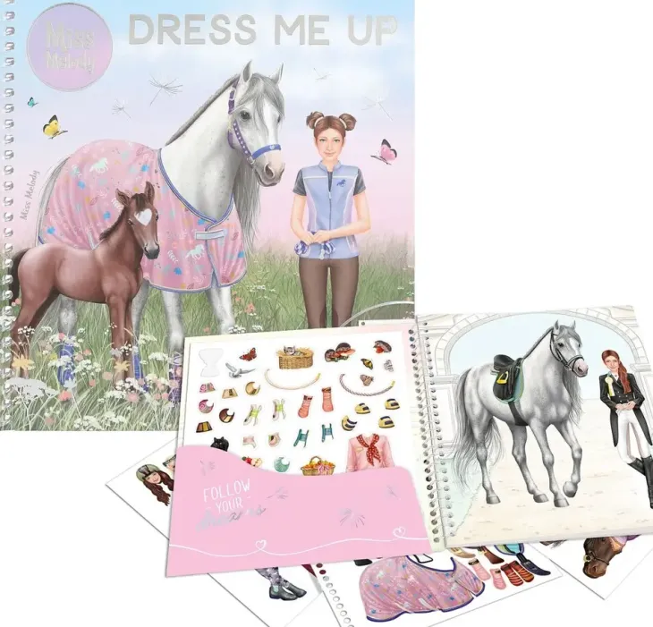 Miss melody dress me up tarrakirja