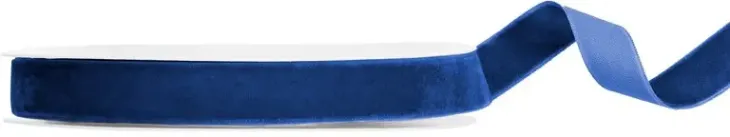 Navy blue velournauha 15mm/10m