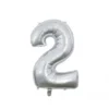 Numerofoliopallo hopeinen 2 (66cm)