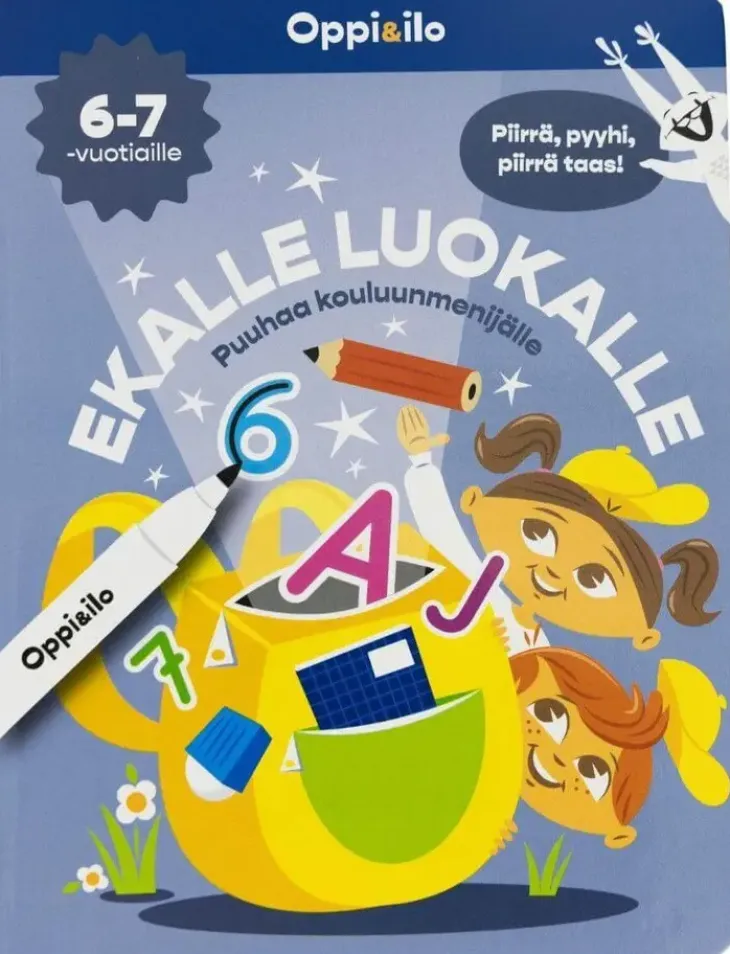 Oppi ja ilo ekalle luokalle puuhakortit