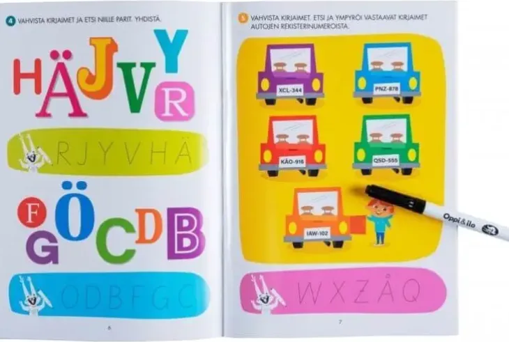 Oppi ja ilo kirjaimista sanoiksi