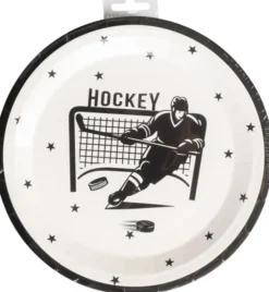 Pahvilautaset jääkiekko 23cm 8 kpl