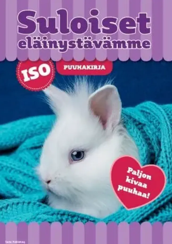 Paksu puuhakirja suloiset eläinystävämme