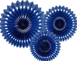 Paperiviuhkat tummansininen 20-30cm 3kpl