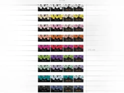 Paperiviuhkat vaalea violetti 3kpl 20-30