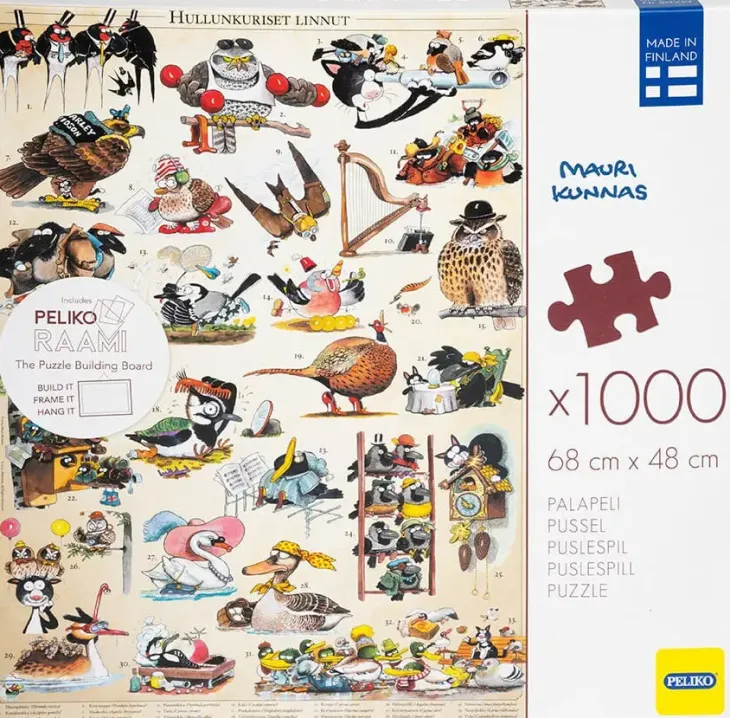 Peliko kunnas hullunkuriset linnut 1000p