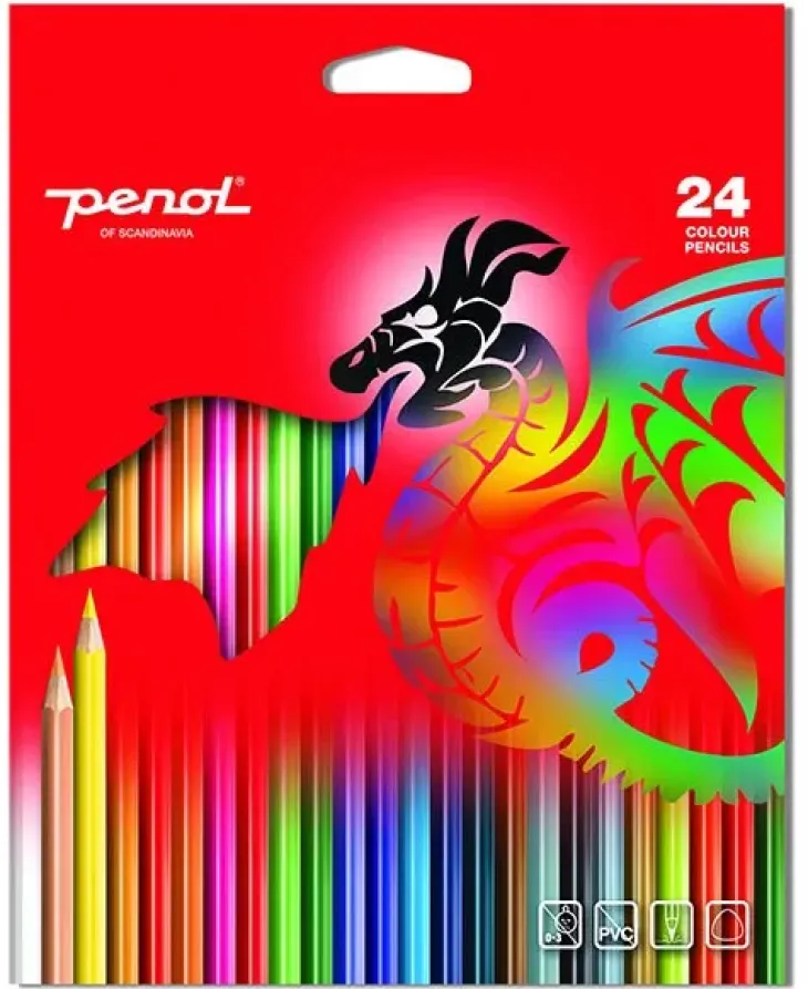 Penol puuvärikynät 24kpl