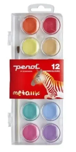 Penol vesivärit metallic 12