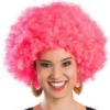 Peruukki afro kirkas pinkki
