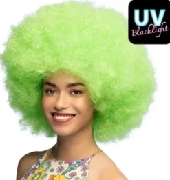 Peruukki neon green uv