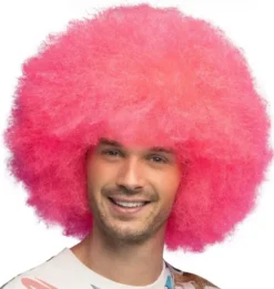 Peruukki neon pink uv
