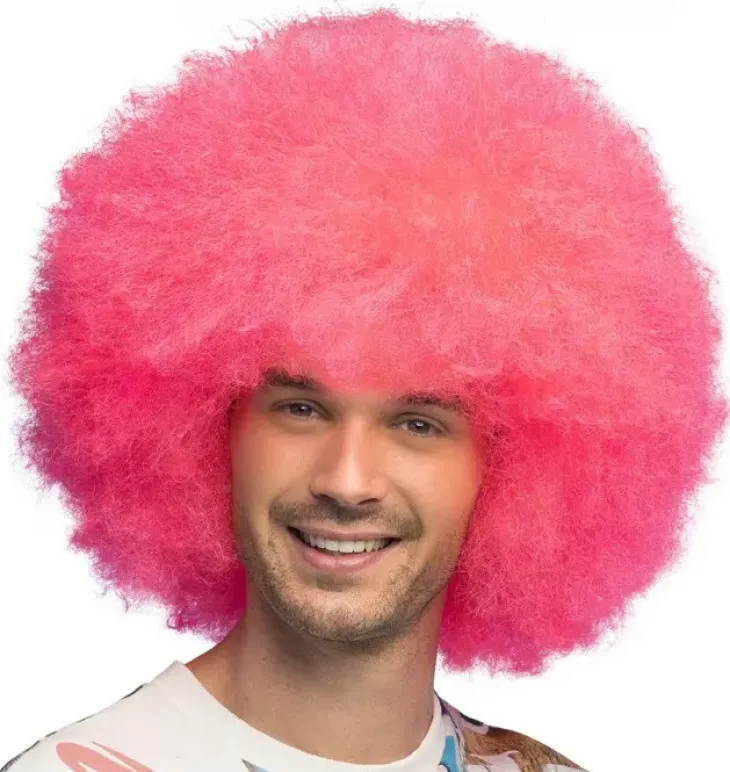 Peruukki neon pink uv