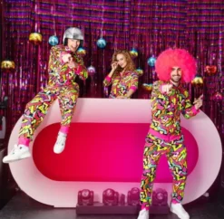 Peruukki neon pink uv