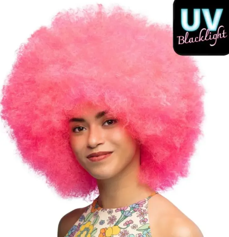 Peruukki neon pink uv