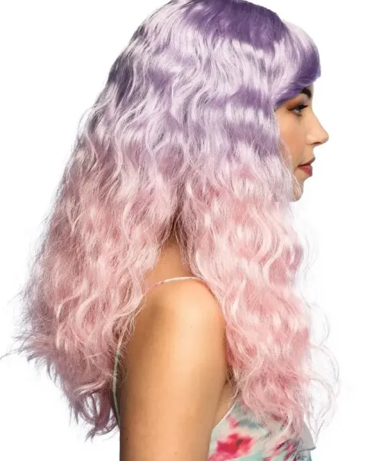 Peruukki pinkki/violetti
