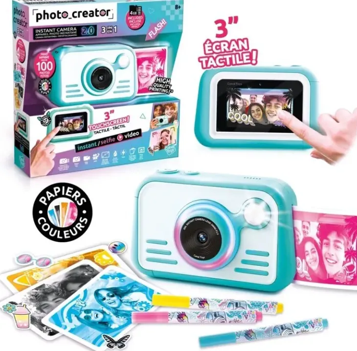 Photo creator instant camera with color