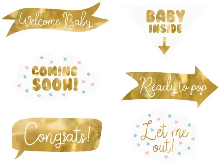Photo props babyshower