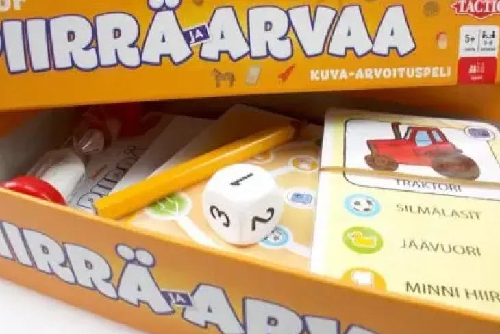 Piirrä ja arvaa junior matkapeli