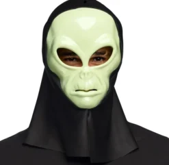Pimeässä hohtava alien maski