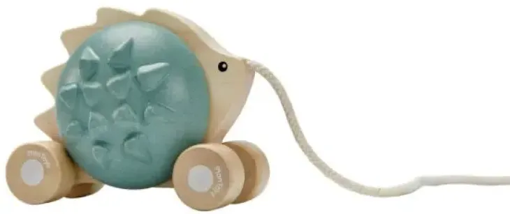 Plan toys vedettävä siili sininen