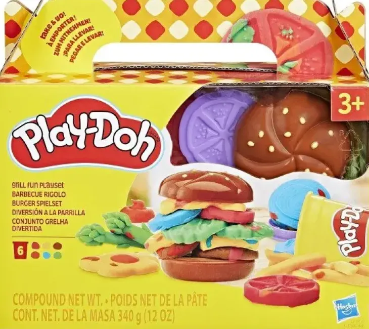 Play-doh food shapes hampurilainen