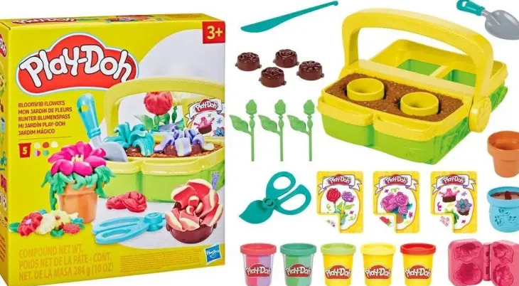 Play-doh kukkivat kukat leikkisetti