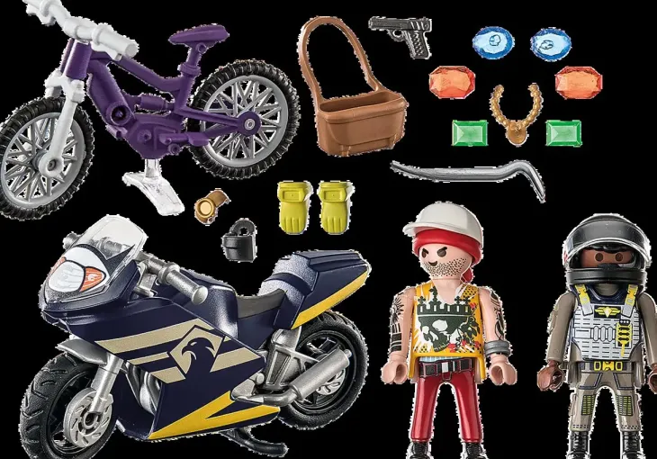 Playmobil 71255 moottoripyörä ja pyörä