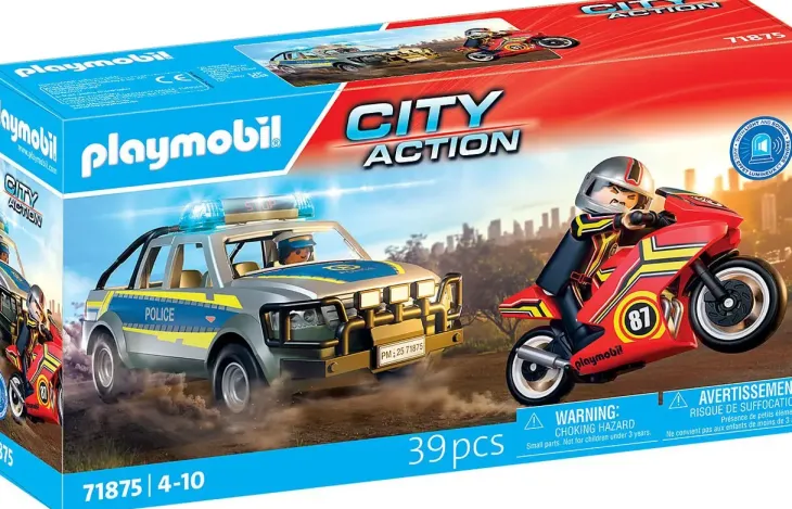 Playmobil 71875 poliisiauto ja mopo