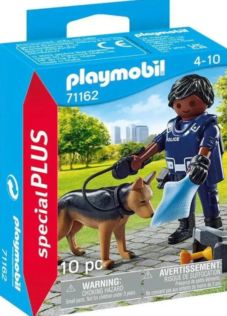 Playmobil poliisi ja poliisikoira