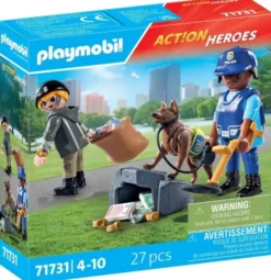 Playmobil 71731 poliisikoira ja rosvo