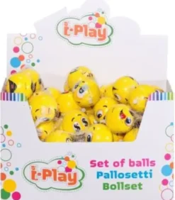 Play pallo 6 cm kasvot 3 kpl