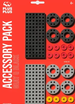 Plus plus accessory pack harmaa ja musta