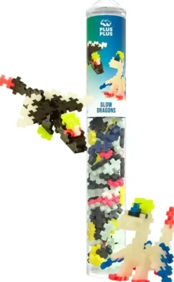 Plusplus glow dragons 100 palaa