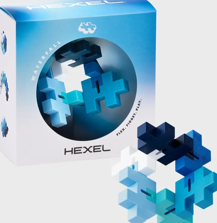 Plus plus hexel waterfall fidget