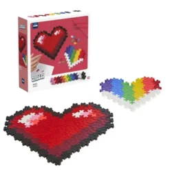 Plus plus puzzle by number sydämet