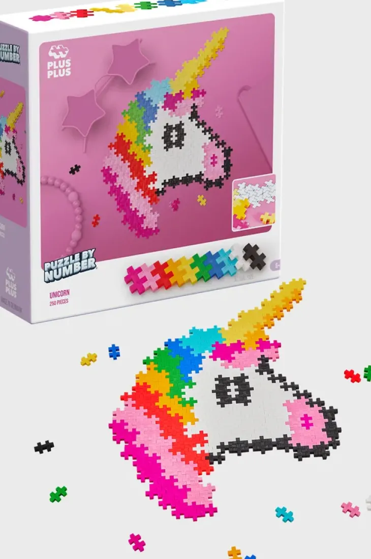Plus plus puzzle by number unicorn 250 p