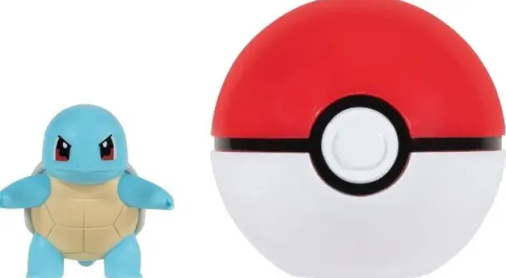 Pokemon clip'n go pallo ja figuuri