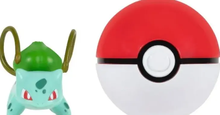 Pokemon clip'n go pallo ja figuuri