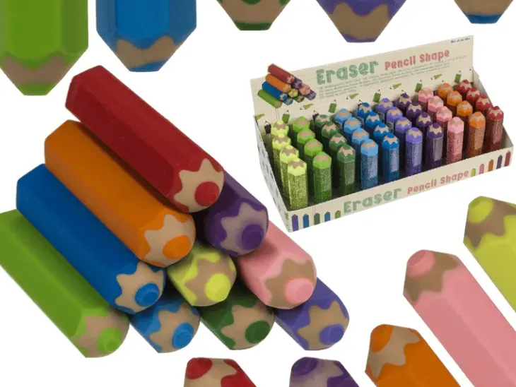 Pyyhekumi kynänmuotoinen