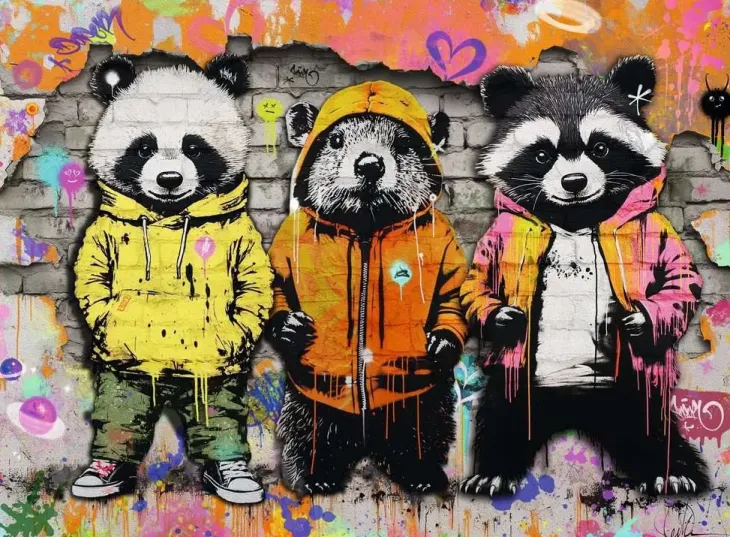 Ravensburger animal graffiti 500p