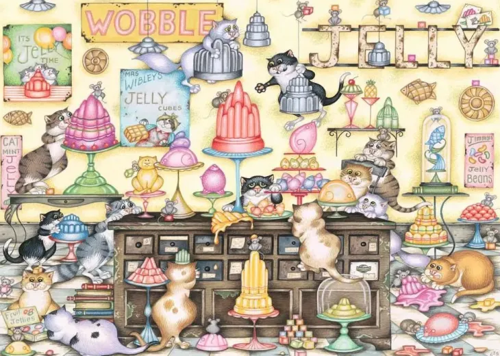 Ravensburger crazy cat's: the jelly shop 1000p