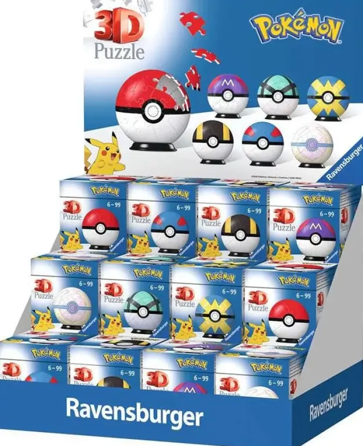Ravensburger 3d pokemon pallo musta
