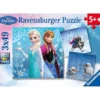 Ravensburger frozen winter adventures 3x49p