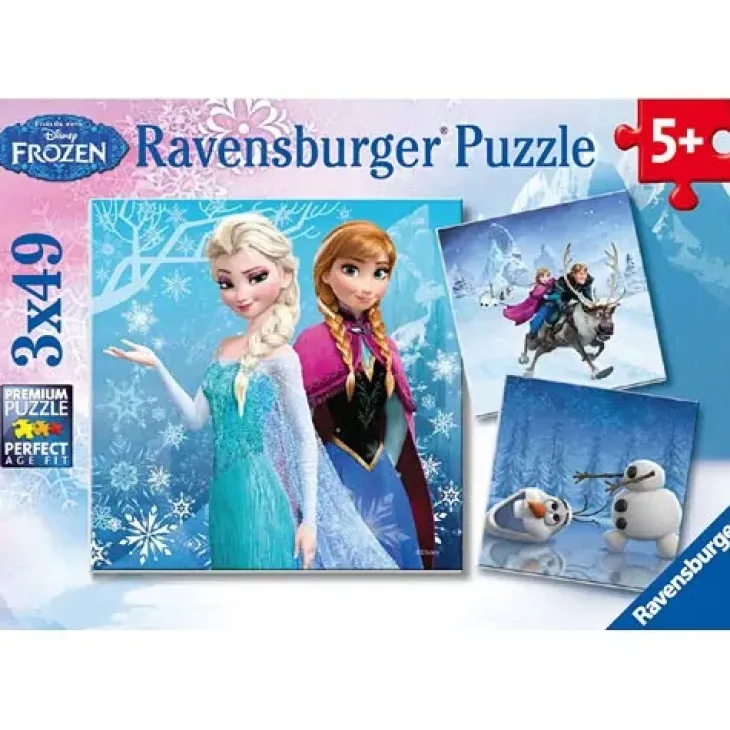Ravensburger frozen winter adventures 3x49p